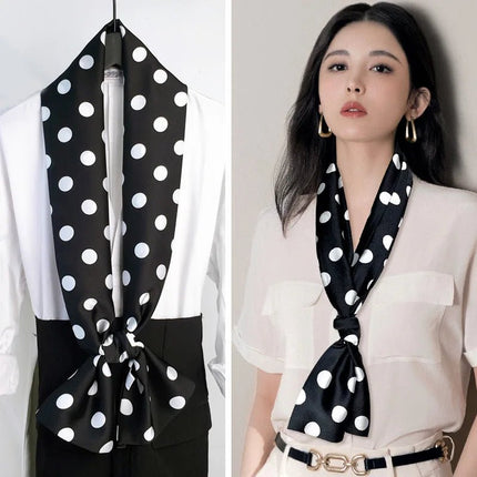 Business Attire Long Silk Women Plaid Scarf - Business Attire - SENAIFEI - Mad Fly Essentials