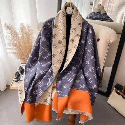 Business Attire Women Double-Sided Cashmere Pink Scarf Shawl - Business Attire - SENAIFEI - Mad Fly Essentials
