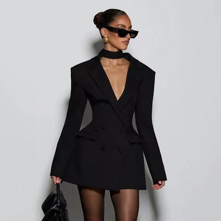Business Attire Women Office Blazers Slim Travel Jacket - Mini Dress - Gagaopt - Mad Fly Essentials