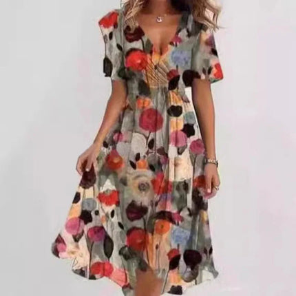 Business Attire Women Plus Floral Office Dress - Business Attire - Eleifshe - Mad Fly Essentials
