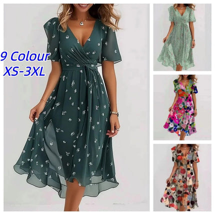 Business Attire Women Plus Floral Office Dress - Business Attire - Eleifshe - Mad Fly Essentials