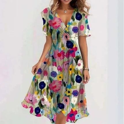 Business Attire Women Plus Floral Office Dress - Business Attire - Eleifshe - Mad Fly Essentials