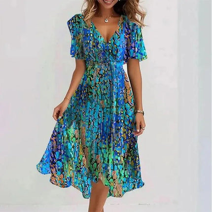 Business Attire Women Plus Floral Office Dress - Business Attire - Eleifshe - Mad Fly Essentials