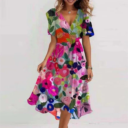 Business Attire Women Plus Floral Office Dress - Business Attire - Eleifshe - Mad Fly Essentials
