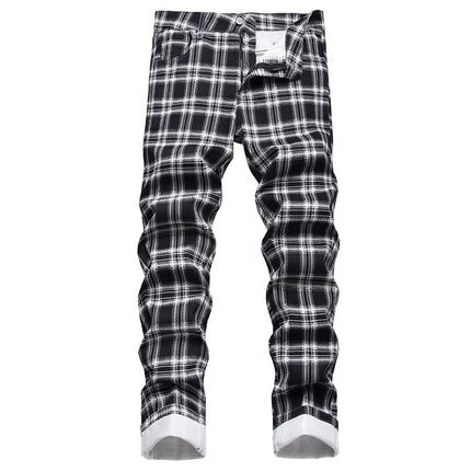 Business Casual Pants Men British Plaid Pants - Business Casual Pants - VXO - Mad Fly Essentials