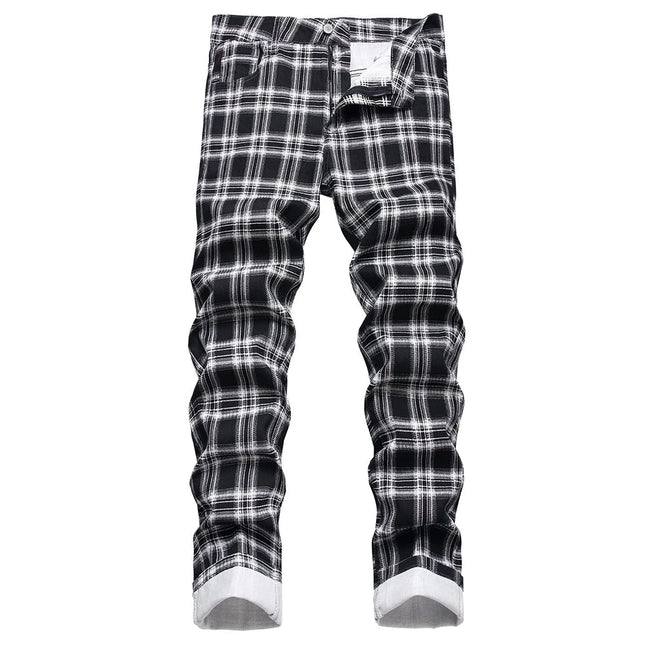 Business Casual Pants Men British Plaid Pants - Business Casual Pants - VXO - Mad Fly Essentials