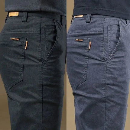 Business Casual Pants Men Plaid Slim Fit Chino Cargo Pants - Business Casual Pants - Being Vigor - Mad Fly Essentials