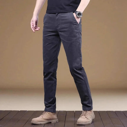 Business Casual Pants Men Plaid Slim Fit Chino Cargo Pants - Business Casual Pants - Being Vigor - Mad Fly Essentials