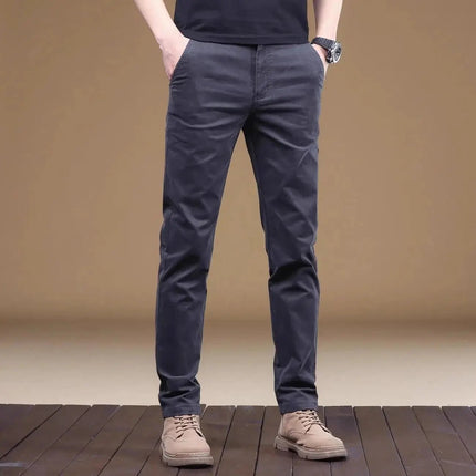Business Casual Pants Men Plaid Slim Fit Chino Cargo Pants - Business Casual Pants - Being Vigor - Mad Fly Essentials