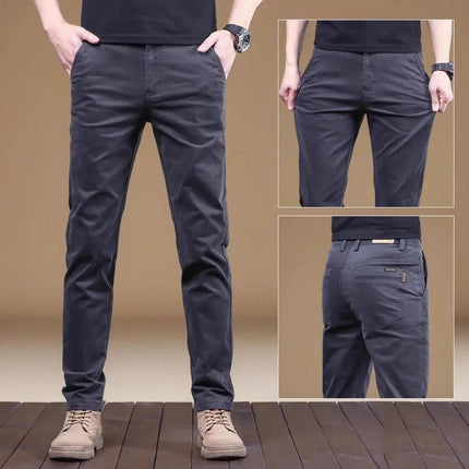Business Casual Pants Men Plaid Slim Fit Chino Cargo Pants - Business Casual Pants - Being Vigor - Mad Fly Essentials