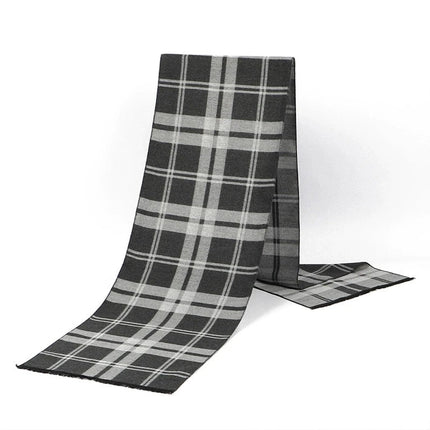 Business Casual Scarf Winter Men Windproof Plaid Scarves - Business Casual Scarf - Leo anvi - Mad Fly Essentials