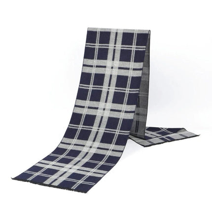 Business Casual Scarf Winter Men Windproof Plaid Scarves - Business Casual Scarf - Leo anvi - Mad Fly Essentials