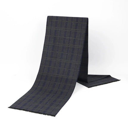 Business Casual Scarf Winter Men Windproof Plaid Scarves - Business Casual Scarf - Leo anvi - Mad Fly Essentials
