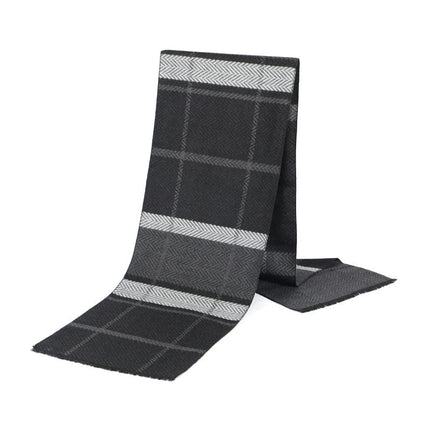 Business Casual Scarf Winter Men Windproof Plaid Scarves - Business Casual Scarf - Leo anvi - Mad Fly Essentials