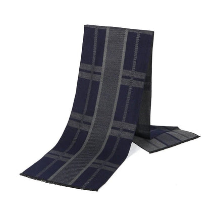 Business Casual Scarf Winter Men Windproof Plaid Scarves - Business Casual Scarf - Leo anvi - Mad Fly Essentials
