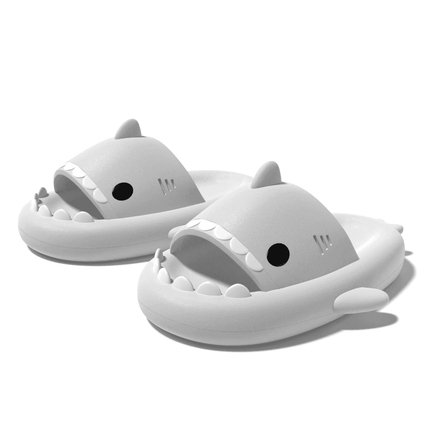 Women Cartoon Shark Thick Sole Slippers - Mad Fly Essentials