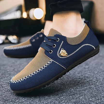 Canvas Shoes Men Durable Lightweight Business Casual Loafers - Canvas Shoes - Pdmcms - Mad Fly Essentials