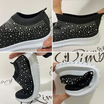 Canvas Shoes Women Rhinestone Breathable Walking - Canvas Shoes - Animal Unicorn - Mad Fly Essentials