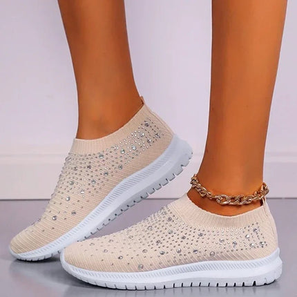 Canvas Shoes Women Rhinestone Breathable Walking - Canvas Shoes - Animal Unicorn - Mad Fly Essentials