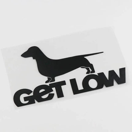 Car Home Window Dachshund GET LOW Auto 3D Wall Sticker - 3D Wall Sticker - COCOPLAY - Mad Fly Essentials