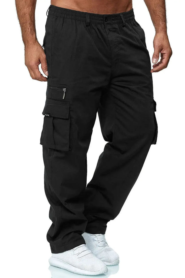 Cargo Pants Men Loose Straight-Leg Pants - Cargo Pants - Tacyiarmycal - Mad Fly Essentials