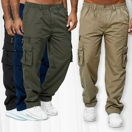 Cargo Pants Men Loose Straight-Leg Pants - Cargo Pants - Tacyiarmycal - Mad Fly Essentials