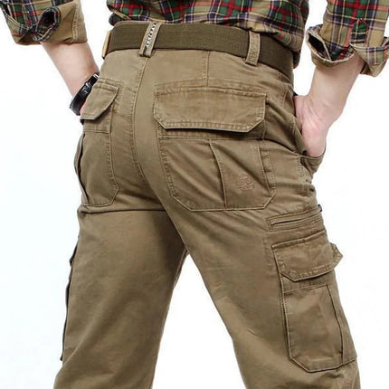Cargo Pants Men Straight Leg Casual Khaki Pants - Cargo Pants - ICPANS - Mad Fly Essentials