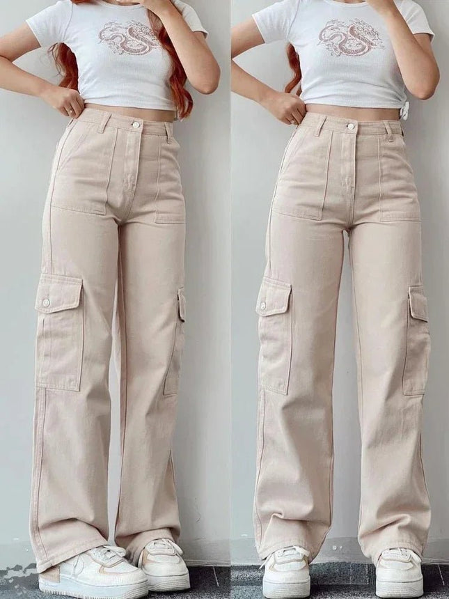 Cargo Pants Sanwood Women Y2K Vintage Pants - Cargo Pants - SANWOOD - Mad Fly Essentials
