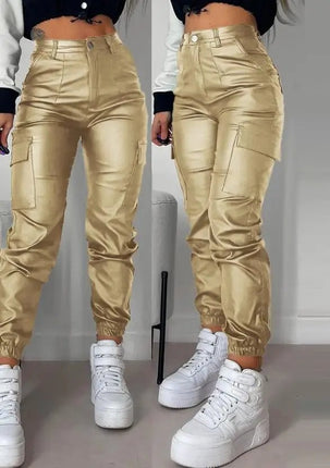 Cargo Pants Women Relaxed-fit Capri Pants - Cargo Pants - Cryptographic - Mad Fly Essentials