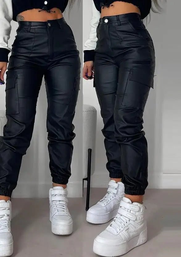 Cargo Pants Women Relaxed-fit Capri Pants - Cargo Pants - Cryptographic - Mad Fly Essentials
