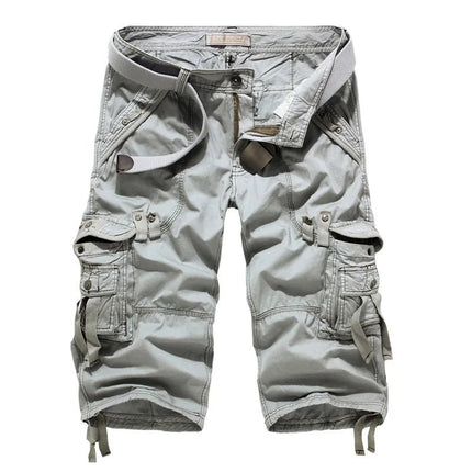 Cargo Shorts Men Solid Khaki Camo Running Shorts - Cargo Shorts - Tactiarmycal - Mad Fly Essentials