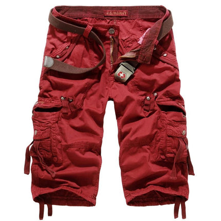 Cargo Shorts Men Solid Khaki Camo Running Shorts - Cargo Shorts - Tactiarmycal - Mad Fly Essentials