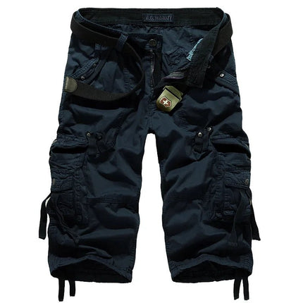 Cargo Shorts Men Solid Khaki Camo Running Shorts - Cargo Shorts - Tactiarmycal - Mad Fly Essentials