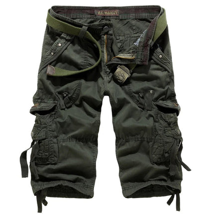 Cargo Shorts Men Solid Khaki Camo Running Shorts - Cargo Shorts - Tactiarmycal - Mad Fly Essentials