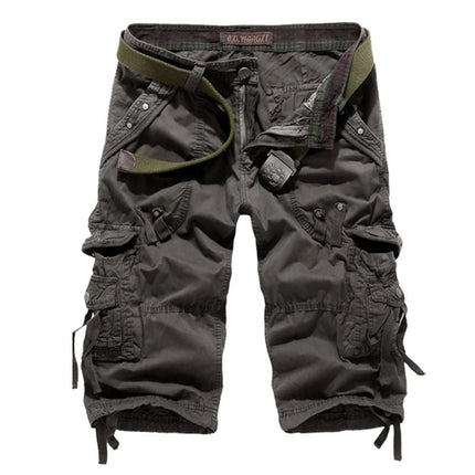Cargo Shorts Men Solid Khaki Camo Running Shorts - Cargo Shorts - Tactiarmycal - Mad Fly Essentials