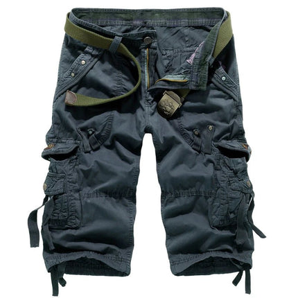 Cargo Shorts Men Solid Khaki Camo Running Shorts - Cargo Shorts - Tactiarmycal - Mad Fly Essentials
