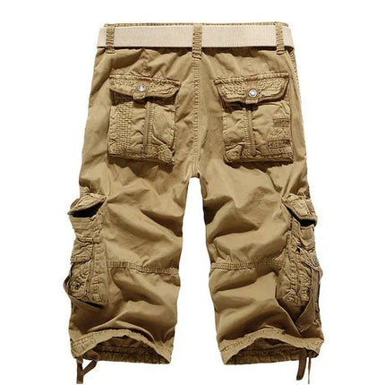 Cargo Shorts Men Solid Khaki Camo Running Shorts - Cargo Shorts - Tactiarmycal - Mad Fly Essentials