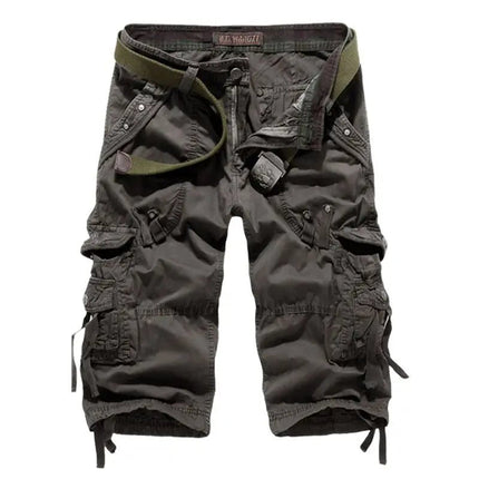 Cargo Shorts Men Solid Khaki Camo Running Shorts - Cargo Shorts - Tactiarmycal - Mad Fly Essentials