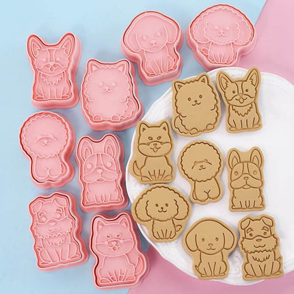Cartoon 3D Animal 8Pcs Cookie Cutter - Cookie Cutter - Animal Elements - Mad Fly Essentials