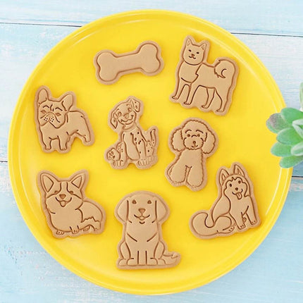 Cartoon 3D Animal 8Pcs Cookie Cutter - Cookie Cutter - Animal Elements - Mad Fly Essentials