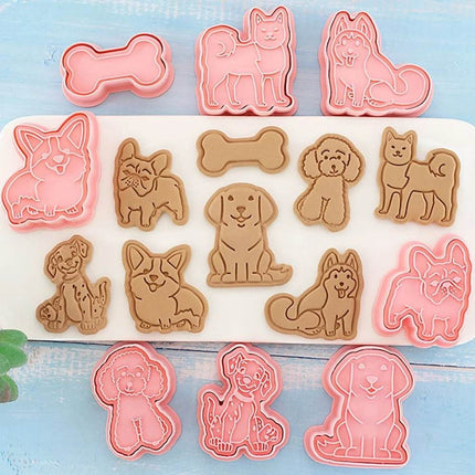 Cartoon 3D Animal 8Pcs Cookie Cutter - Cookie Cutter - Animal Elements - Mad Fly Essentials