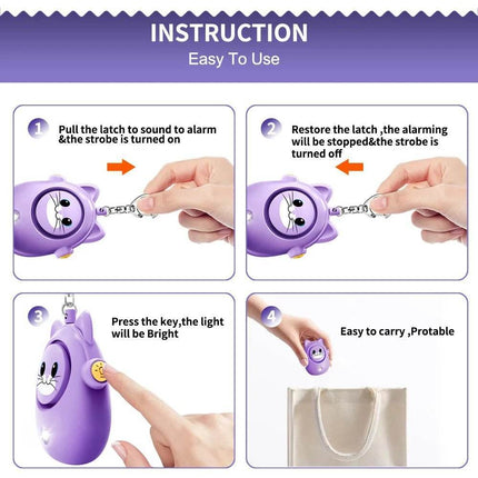 Cartoon Cat Keychain Self - Defense Tool Home Essentials - Home Essentials - Warm like home - Mad Fly Essentials