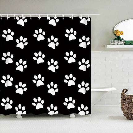Cartoon Cat Llama Curtain Shower Bathroom Decor - Bathroom Decor - Retro Rugs - Mad Fly Essentials