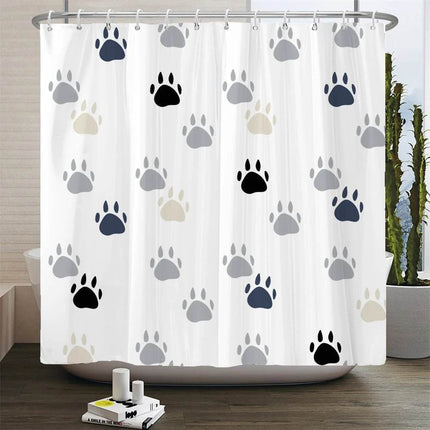Cartoon Cat Llama Curtain Shower Bathroom Decor - Bathroom Decor - Retro Rugs - Mad Fly Essentials