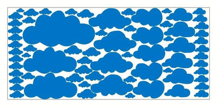 Cartoon Clouds 68pc 3D Wall Sticker - 3D Wall Sticker - Luminous - Mad Fly Essentials