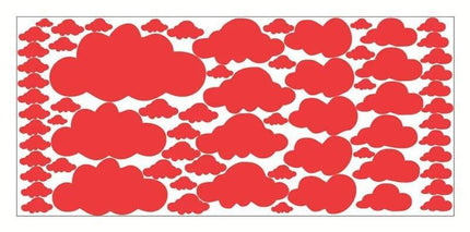 Cartoon Clouds 68pc 3D Wall Sticker - 3D Wall Sticker - Luminous - Mad Fly Essentials