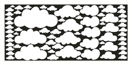 Cartoon Clouds 68pc 3D Wall Sticker - 3D Wall Sticker - Luminous - Mad Fly Essentials