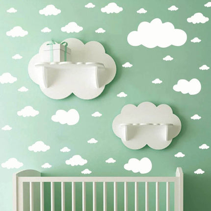 Cartoon Clouds 68pc 3D Wall Sticker - 3D Wall Sticker - Luminous - Mad Fly Essentials