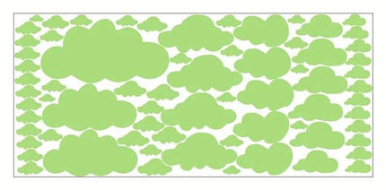 Cartoon Clouds 3D 68pc Wall Stickers - Mad Fly Essentials