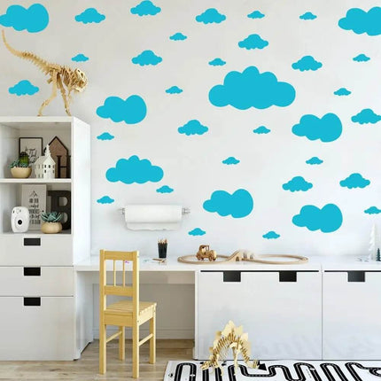 Cartoon Clouds 68pc 3D Wall Sticker - 3D Wall Sticker - Luminous - Mad Fly Essentials